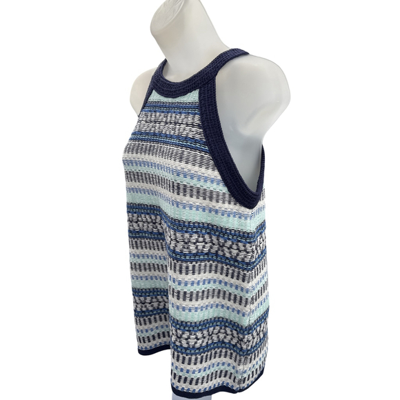 Moth Anthropologie Knit Tank Top Size XS Womens Blue Striped Sleeveless‎ NWT - Picture 5 of 10